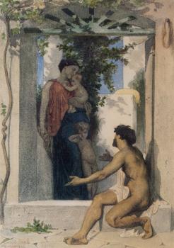 William-Adolphe Bouguereau : La Charite Romaine, Roman Charity